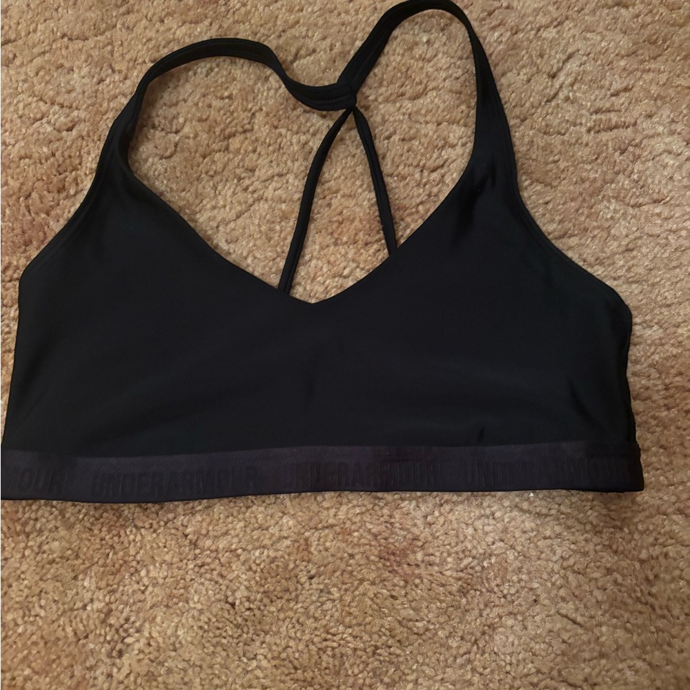 Under Armour Black Sports Bra with Y-Back Design